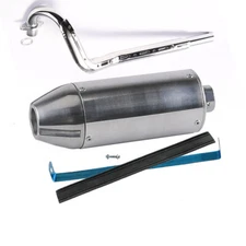 28mm Exhaust Pipe Muffler for SSR SDG Pit Dirt Trail Bike e-ATV Quad 125cc 140cc