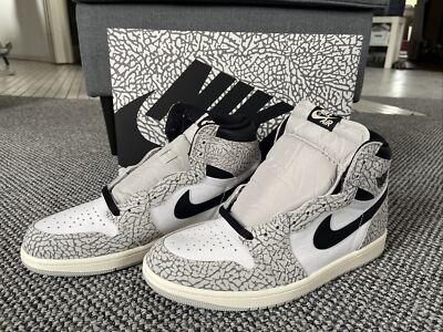 Nike Air Jordan 1 Retro High OG Cement US11,5 EU 45,5 NEU Black