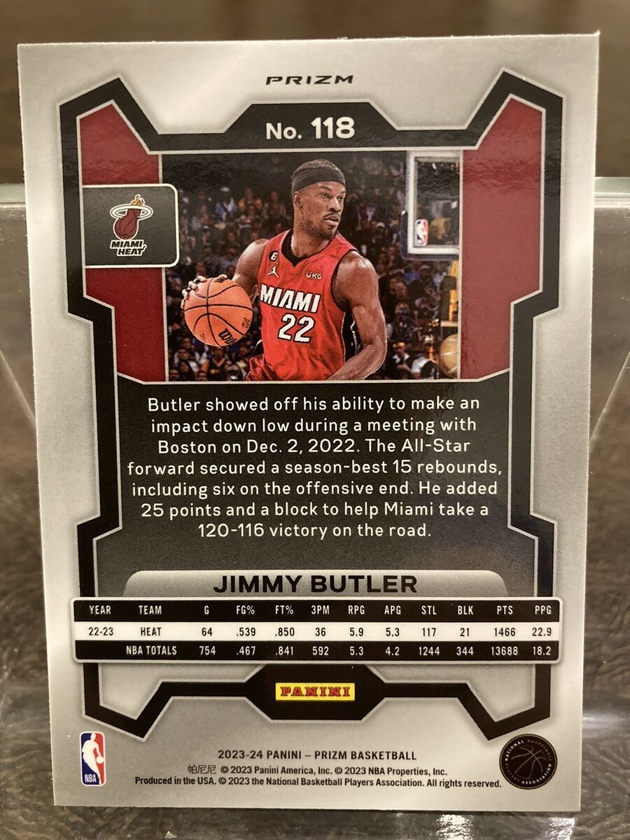 2023-24 Panini Prizm Jimmy Butler Ice Prizm #118 Heat | eBay 2023-24 Panini Prizm Jimmy Butler Ice Prizm #118 Heat | eBay