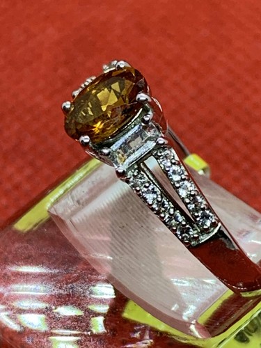 Serra Gaucha Citrine with Topaz Ring-Very Pretty - Picture 4 of 7