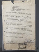 Fidel castro signed document dated 14th April 1959