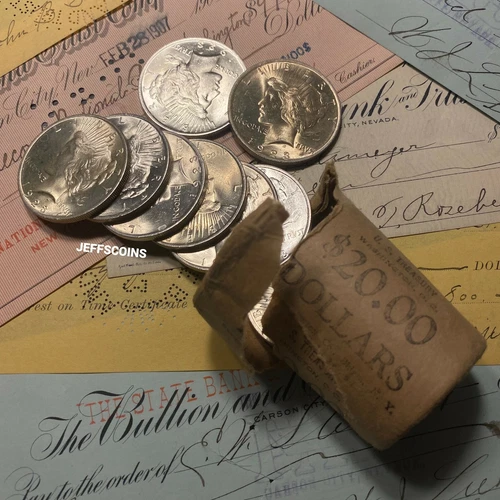 BU Peace Dollars from OBW Roll 6x Estate Sale Silver 6x Hoard UNC