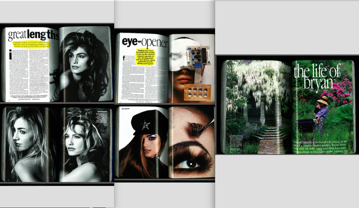 VOGUE-SEPTEMBER 1991-90s SUPERMODELS by PETER LINDBERGH