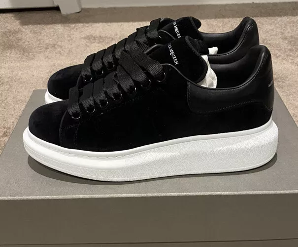 Alexander McQueen black Leather Oversized Sneakers