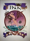 ESTEBAN MAROTO-Original Lithograph Poster-Zodiac Sign-Pisces-Pisces-'70-