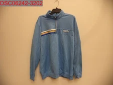 Stain & Pilling, Adias Men's Light BLue 1/4 Zip Golf Sweatshirt, Size XL