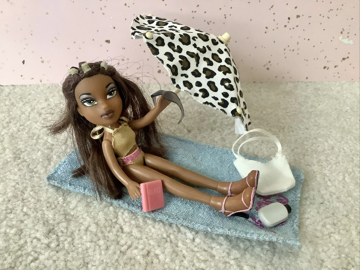 Lil Bratz Beach Pool Lot Sasha Doll Sunglasses Bag Umbrella Towel Swimsuit  Y2K