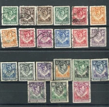 Northern Rhodesia KGVI 1938-52 set of 21 SG25/45 fine used