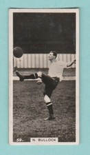 FOOTBALL - BURY  FOOTBALLER  IN  ACTION  -  N.  BULLOCK  -  PATTREIOUEX  -  1934