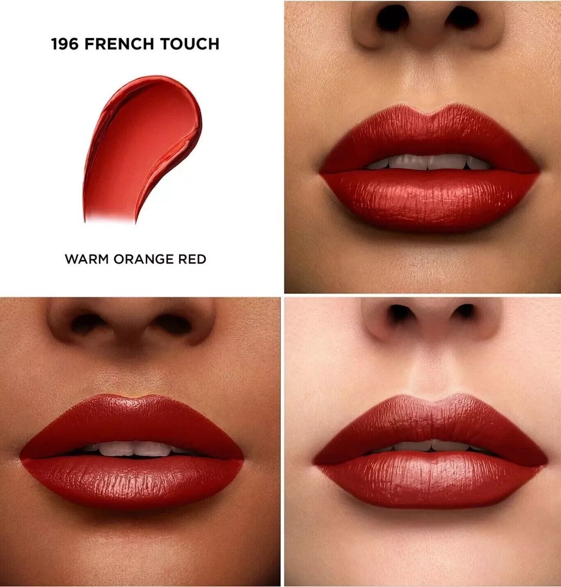 New Lancome L'absolu Rouge Cream lipstick 196 French Touch Mini