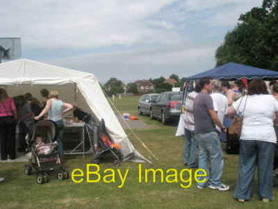 Photo 6x4 View through from the Summer FÃªte to the Cricket field at Bidb c2009