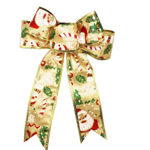  4 Pcs Basket Bows Christmas Ribbon Bowknot for Gifts Packages - Picture 1 of 12