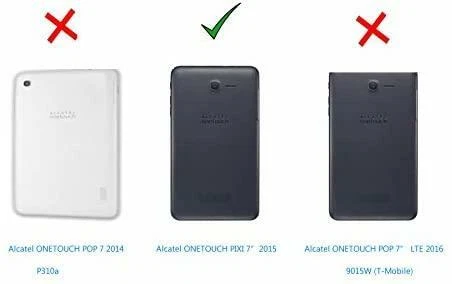 For Onetouch POP 7 LTE 2016 / 9015W T-Mobile Tablet Armor Rugged Cover Hard Case - Image 2 of 4