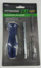 Pittsburgh 6-In-1 SCREW DRIVE NUT DRIVER New In Package