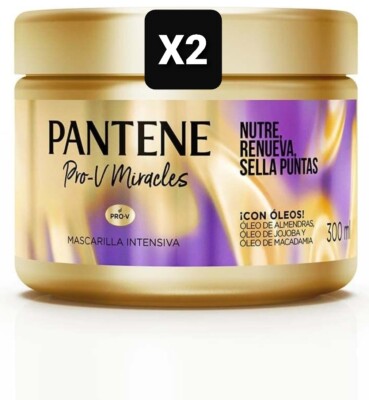 2X PANTENE PRO V MIRACLES MASCARILLA INTENSIVA NUTRE RENUEVA FREE PRIORITY SHIPP