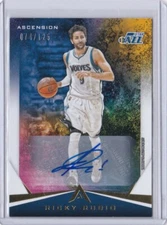2017-18 Panini Ascension Autograph Ricky Rubio #43 Utah Jazz 74/125