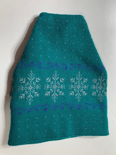 Wigwam Schneeflocke Strickmütze Unisex Vintage Wolle türkis Winter Ski Snowboard - Bild 8 von 10