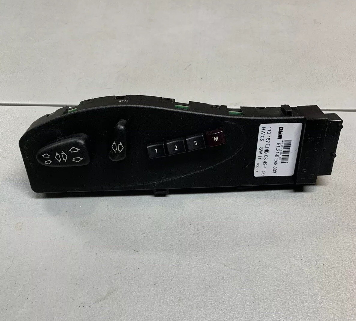2000-2006 BMW X5 E53 Front Right Power Seat Control Switch Module OEM 2000-2006 BMW X5 E53 Front Right Power Seat Control Switch Module OEM