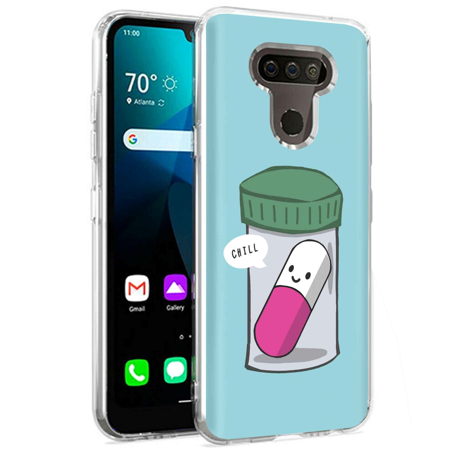 Phone Case for LG Harmony 4,Xpression Plus 3,K40S, Chill Pill Chill Print