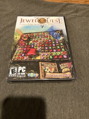 NEW Jewel Quest V The Sleepless Star PC 2010 W/ Bonus Jewel Quest Classic 1 & 2 