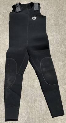 The Parkway System Black Neoprene Bib Overall Wetsuit size L