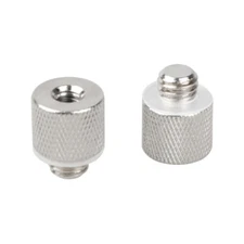 2Pcs CAMVATE 1/4" Female to 3/8" Male Screw Tripod/Camera/QR Plate Mount Adapter