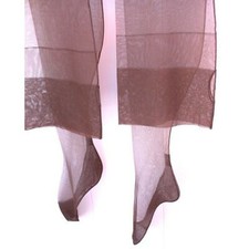VTG Nylon Stockings La France 200 Seamed Hosiery DuPont Copper Glo Sz 9 Cuban