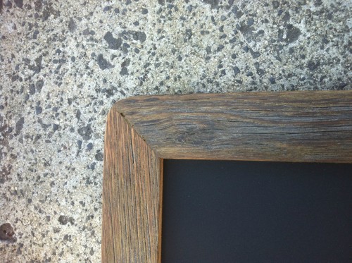 A4 Oiled Recycled Timber Chalkboard, Old Skool Retro Blackboard, - Picture 5 of 6