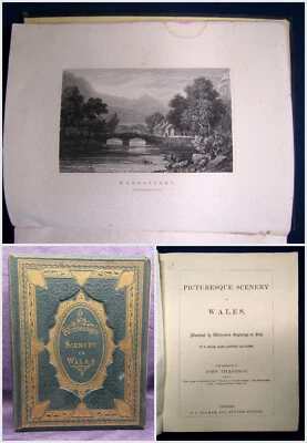 Tillotson Picturesque Scenery in Wales o. J. Landschaft mit 37 Ansichten sf - Bild 1 von 4
