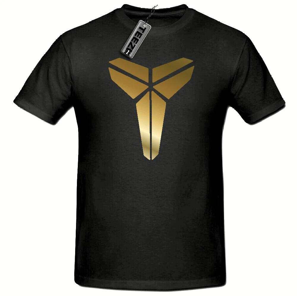 Kobe Bryant T Shirt, LA Basketball Black Mamba Mens T shirt,(Gold Slogan  tshirt)