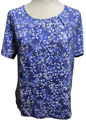 Adini Bio Baumwolle/Elasthan Oberteil Kurzarm Rundhals mit Schlüsselloch Gr. XL/L1