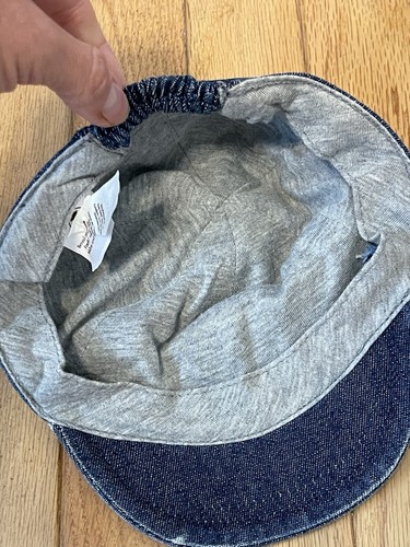 Vintage Disney Store Winnie the Pooh Denim Jean Baseball Hat Cap Infant 0-6 - Picture 10 of 10