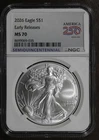2026 (MS70) American Silver Eagle $1 ASE NGC - Early Release