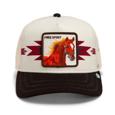 Goorin Bros. OG Trucker Cap Core Mesh Canyon Free Spirit Chalk Basecap Pferd Neu
