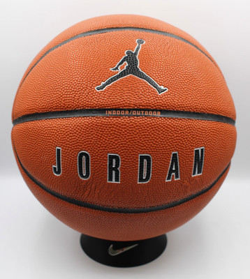 Nike Jordan 8P Basketball Ball 7 29.5'' Lt Amber/Black/Silver Indoor Outdoor