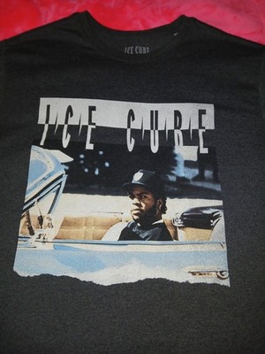 Rapper Ice Cube Graphic Tee XXLT Mens T-Shirt Short Sleeve Charcoal Gray