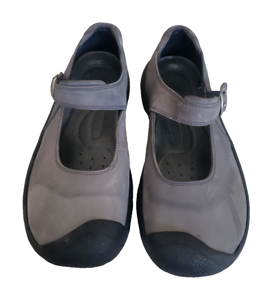 Scarpe da trekking Keen donna Seattle grigio pelle nabuk Mary Jane EU 38 5 US 8M