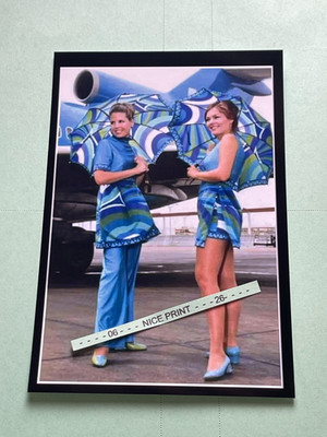 Found PHOTO of Beautiful Sexy Airline Flight Attendant Airplane Girl Stewardess