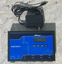 MOXA NPort 5650-8-DT w/Adapter -Power on Tested Only