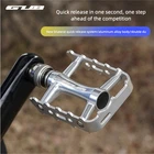2 DU Aluminum Alloy Quick Release Bike Pedal for Folding MTB Bicycle Steel Axle