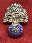 Lovely WW1/2 Silver Enamel Royal Fusiliers Sweetheart Brooch w/fixing