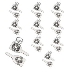 10Pcs Battery Spring Contact 9 x 9mm Positive Negative Unipolar semicircle 
