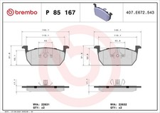 BREMBO BREMSBELÄGE SEAT IBIZA KJ1 KJG LEON 5F1 5F8 5F5 SKODA VW POLO AUDI A1