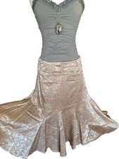 Rare Elegant Satin Skirt w/ Ruching, Pleats, Beautiful Lines. Vintage but NWT