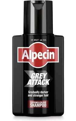 Alpecin Grey Attack Shampoo für Männer 1x 200ml | Allmählich dunkleres und stärkeres Haar