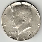 1968-D Kennedy 40% Silver Half Dollar