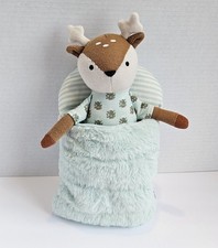Pillowfort Deer Mini Plush With Sleeping Bag Included Christmas Trees 2024 10"