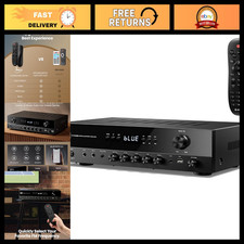 5.1 Channel Bluetooth Audio Amplifier, Home Theater Receiver, USB, FM, Karaoke,