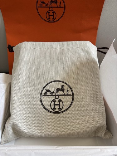 NEW HERMES Gold Clemence PHW Palladium Mini Evelyne TPM Receipt - Picture 4 of 13