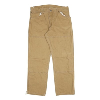 DICKIES Herren Regular Fit Jeans Beige Baumwollmischung W36 L31 Workwear Utility